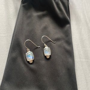 Moonstone dangling earrings